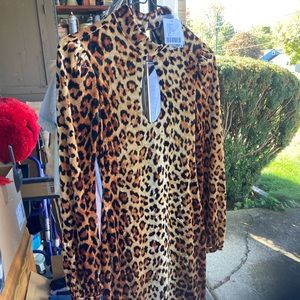 Silence and noise leopard dress